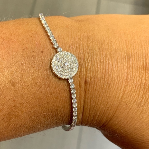 italian made Jewelry - Tennis bracelet 925 with ideal cut cz’s